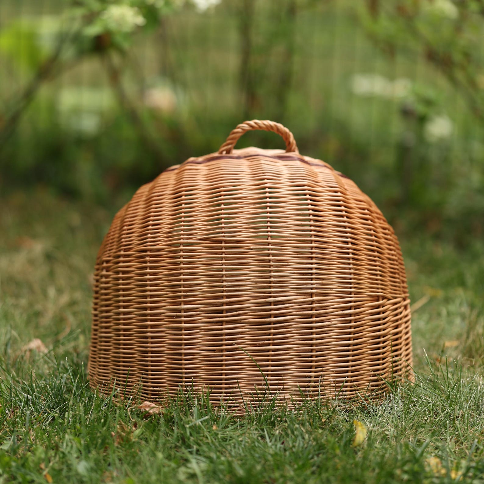 ChonkyNest 3-in-1 Handcrafted Wicker Pet Carrier Bag - Luxury Cat Cave & Travel Basket