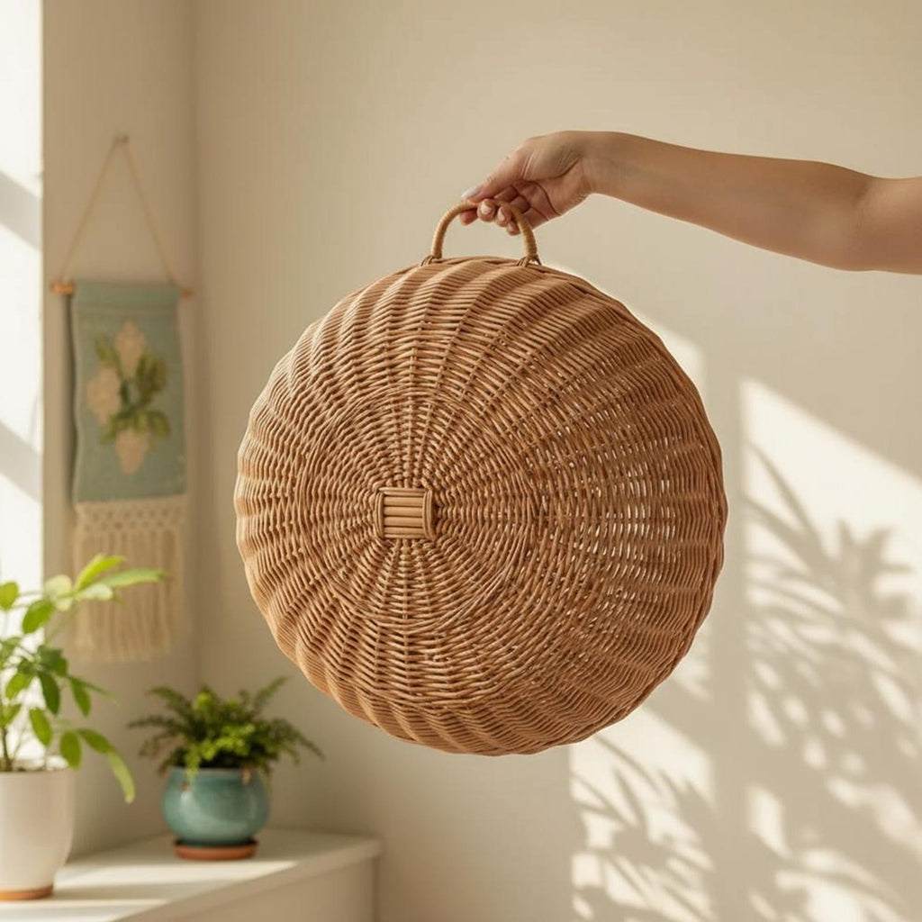 ChonkyNest Handcrafted Wicker Cat Hammock